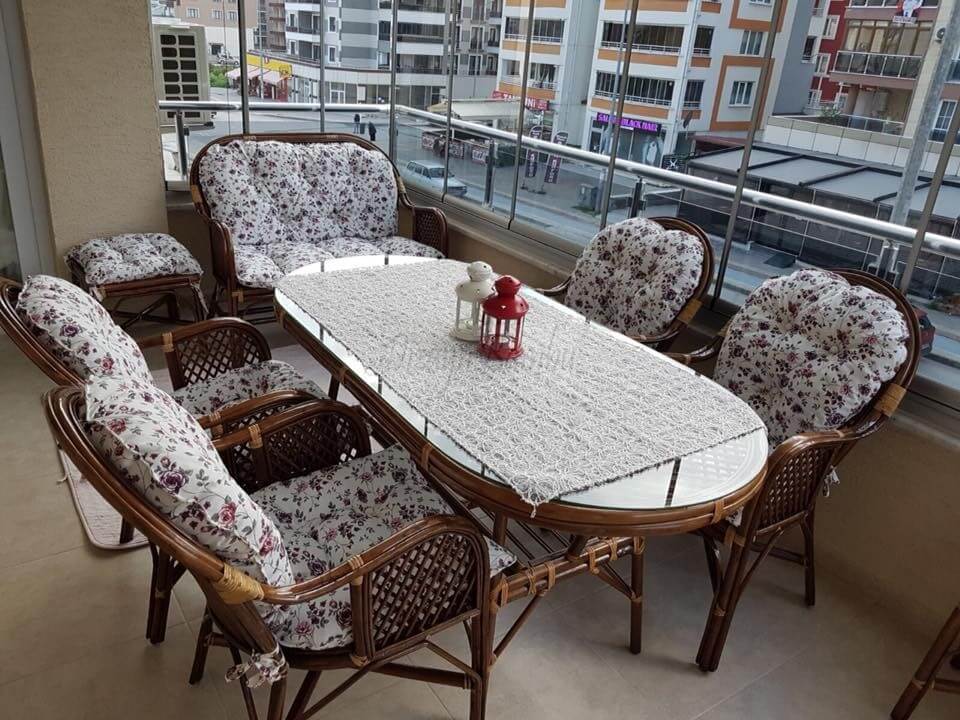 Petunya Bambu Balkon Bahce Takimi Masa Sandalye Mobilyasi Koctas Tekzen ikea Modeli Oturma Grubu