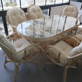 Bambu Balkon Bahce Takimi Masa Sandalye Mobilyasi Koctas Tekzen ikea Modeli Oturma Grubu Natural Masa Modeli