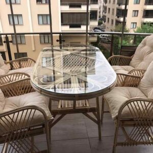 Balkon mobilyası Dizayn Bambu Masa sandalye takımlarını balkonunuzda ve bahçe mobilyası olarak üzeri kapalı olan her mekanda rahatlıkla kullanabilirsiniz.