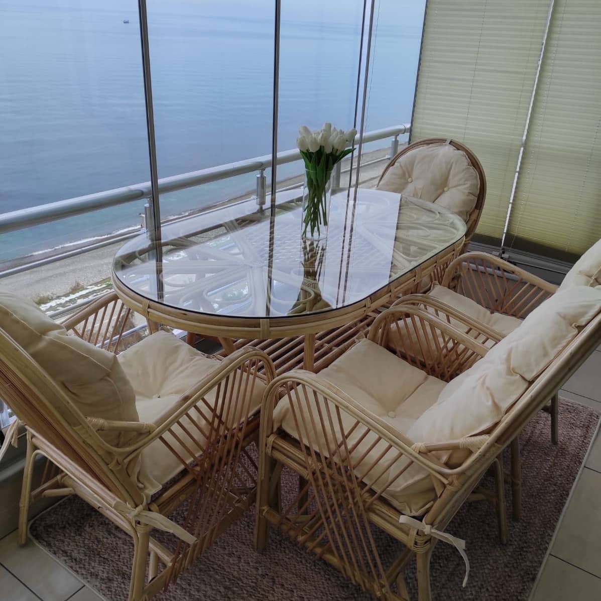 Bambu Balkon Mobilyası