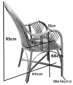 Natural-Sandalye-Ölçü-Dizayn Bambu