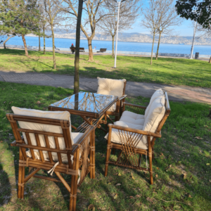 Kamelya Balkon Bahçe Masa Sandalye Takımı 4 Kişilik Peşin 41.999 TL - Görsel 4